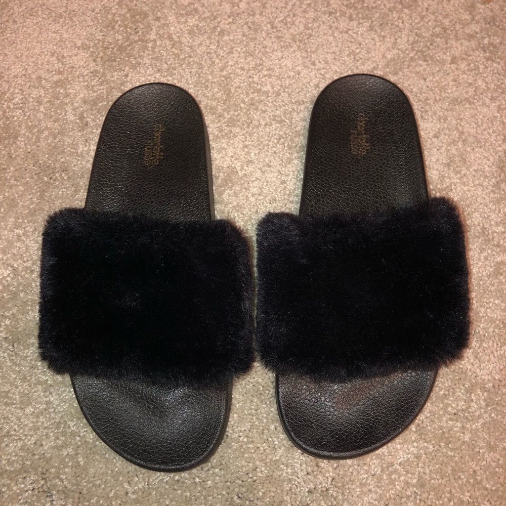 SOLD Fur slides
